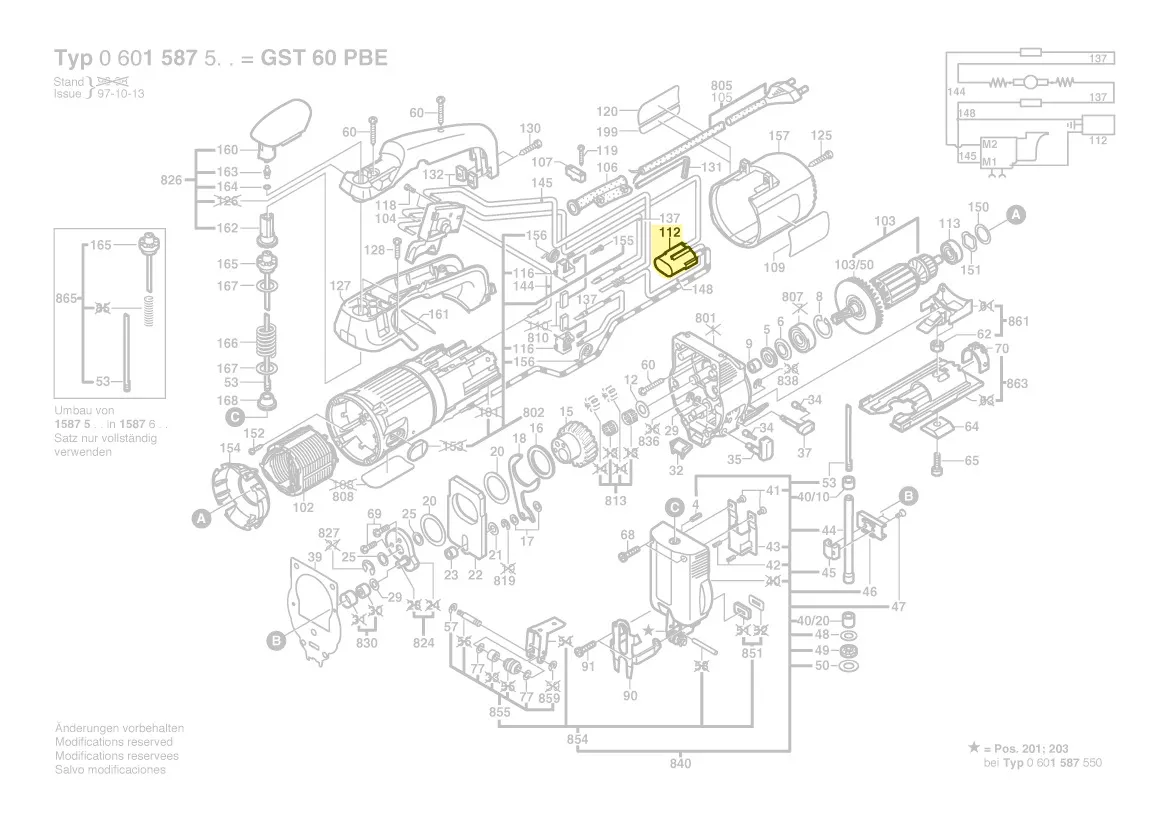 Condensateur GST 60 PBE / GST 85 PBAE / GST 2000